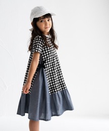 Wonder apartment | 天竺手描きチェックワンピース(ワンピース)