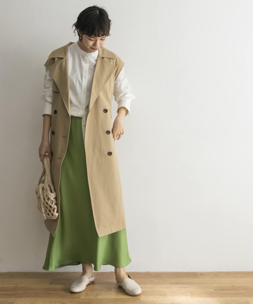 URBAN RESEARCH（アーバンリサーチ）の「『Gina 2022Spring掲載』Aラインロングスカート（スカート・レディース・チャコールグレー/グリーン/グレー系その他・FREE）」の11枚目の写真