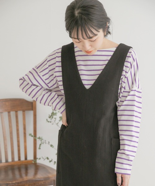 ITEMS URBANRESEARCH(アイテムズ アーバンリサーチ)の「2WAYジャンスカ(ジャンパースカート・レディース・ブラック/モカ/ベージュ系その他/ベージュ/ブラウン・FREE)」の6枚目の写真