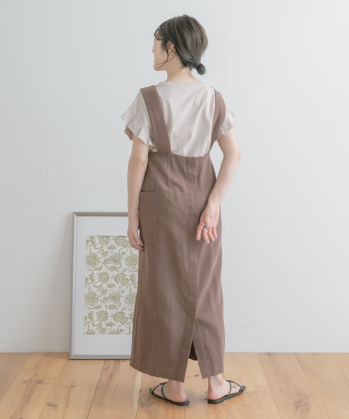 ITEMS URBANRESEARCH(アイテムズ アーバンリサーチ)の「2WAYジャンスカ(ジャンパースカート・レディース・ブラック/モカ/ベージュ系その他/ベージュ/ブラウン・FREE)」の12枚目の写真