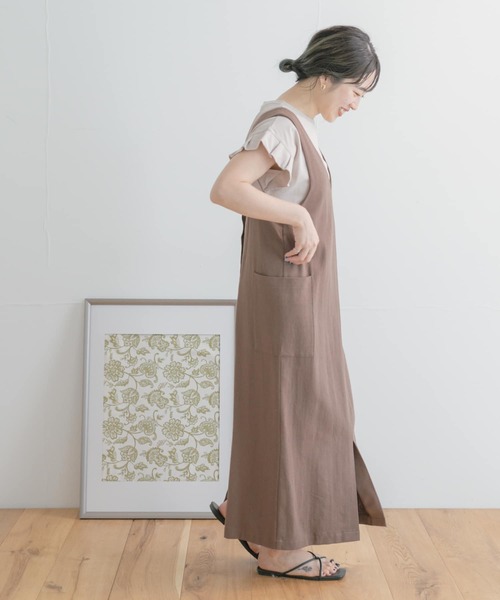 ITEMS URBANRESEARCH(アイテムズ アーバンリサーチ)の「2WAYジャンスカ(ジャンパースカート・レディース・ブラック/モカ/ベージュ系その他/ベージュ/ブラウン・FREE)」の13枚目の写真