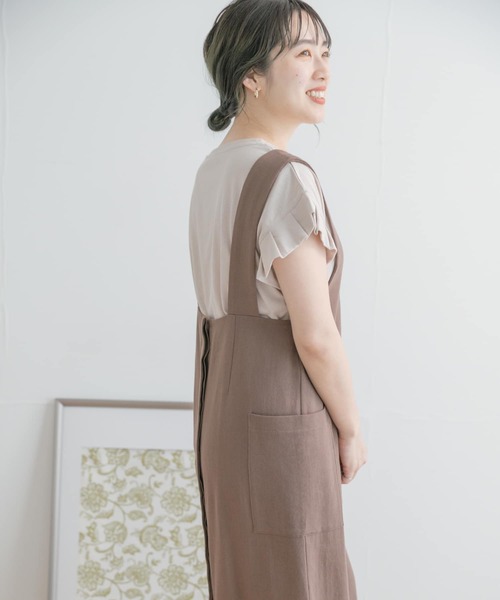 ITEMS URBANRESEARCH(アイテムズ アーバンリサーチ)の「2WAYジャンスカ(ジャンパースカート・レディース・ブラック/モカ/ベージュ系その他/ベージュ/ブラウン・FREE)」の20枚目の写真