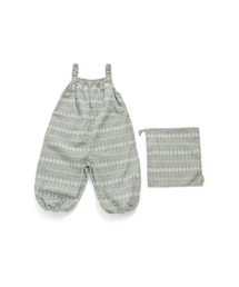 幾何学柄食事お砂場着