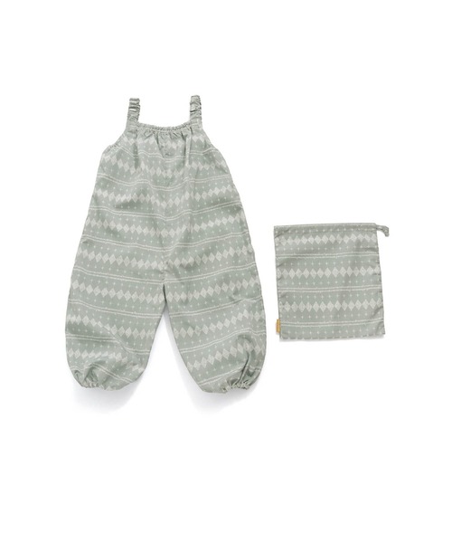 MAKE YOUR DAY(メイクユアデイ)の「幾何学柄食事お砂場着(その他ベビー用品・キッズ・ベージュ/ミント・FREE)」の9枚目の写真