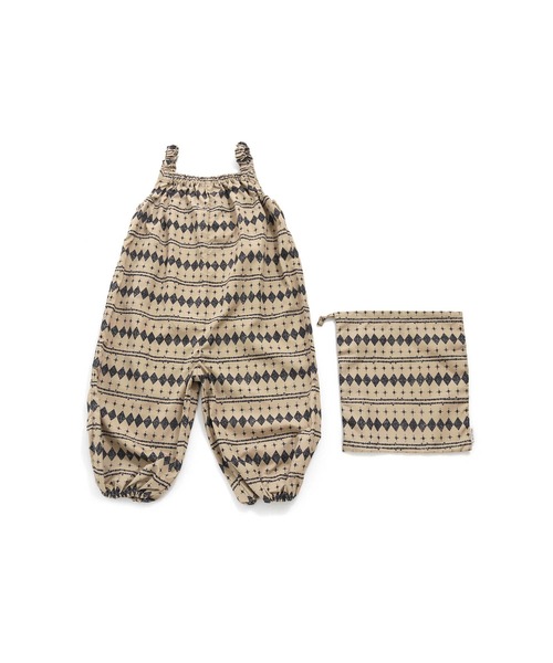 MAKE YOUR DAY(メイクユアデイ)の「幾何学柄食事お砂場着(その他ベビー用品・キッズ・ベージュ/ミント・FREE)」の8枚目の写真