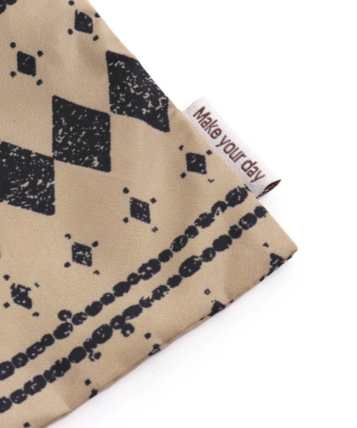 MAKE YOUR DAY(メイクユアデイ)の「幾何学柄食事お砂場着(その他ベビー用品・キッズ・ベージュ/ミント・FREE)」の14枚目の写真