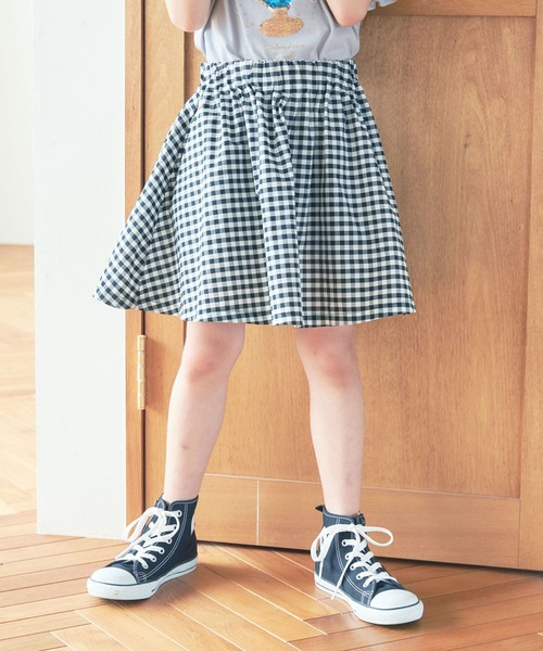 GLOBAL WORK（グローバルワーク）の「キッズ/インナー付きカラフルスカート柄/260894（スカート・キッズ・ライトグリーン/ブラック/ホワイト/ライトベージュ/グレー/スカイブルー/オフホワイト/その他・110cm/160cm/100cm/130cm/150cm/120cm/140cm）」の8枚目の写真