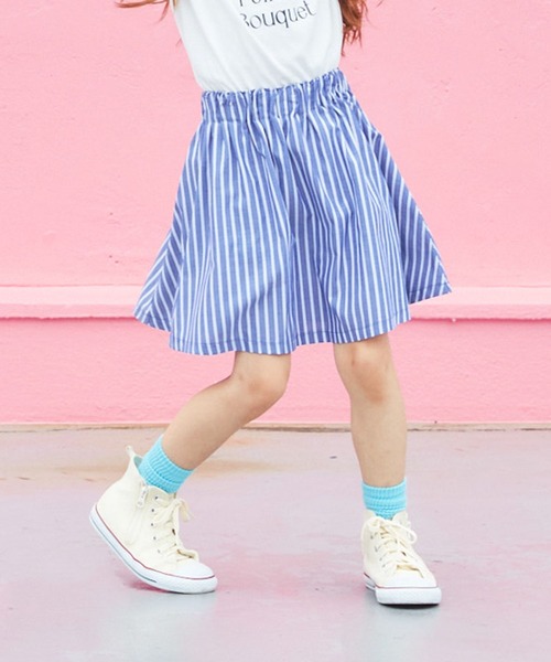 GLOBAL WORK（グローバルワーク）の「キッズ/インナー付きカラフルスカート柄/260894（スカート・キッズ・ライトグリーン/ブラック/ホワイト/ライトベージュ/グレー/スカイブルー/オフホワイト/その他・110cm/160cm/100cm/130cm/150cm/120cm/140cm）」の7枚目の写真