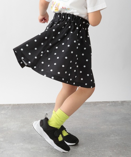 GLOBAL WORK（グローバルワーク）の「キッズ/インナー付きカラフルスカート柄/260894（スカート・キッズ・ライトグリーン/ブラック/ホワイト/ライトベージュ/グレー/スカイブルー/オフホワイト/その他・110cm/160cm/100cm/130cm/150cm/120cm/140cm）」の4枚目の写真