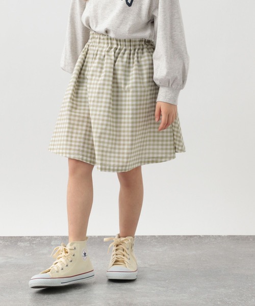 GLOBAL WORK（グローバルワーク）の「キッズ/インナー付きカラフルスカート柄/260894（スカート・キッズ・ライトグリーン/ブラック/ホワイト/ライトベージュ/グレー/スカイブルー/オフホワイト/その他・110cm/160cm/100cm/130cm/150cm/120cm/140cm）」の19枚目の写真