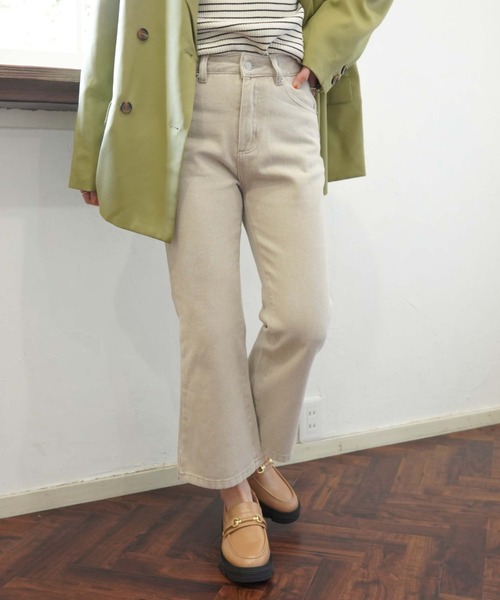 archives(アルシーヴ)の「クロップドデニムパンツ(デニムパンツ・レディース・ブラック/グレー/ブルー・SMALL/MEDIUM)」の3枚目の写真