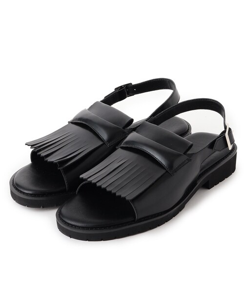 tk.TAKEO KIKUCHI(ティーケータケオキクチ)の「◆キルトタンボリュームソールサンダル(サンダル・メンズ・ブラック・65/75)」の2枚目の写真