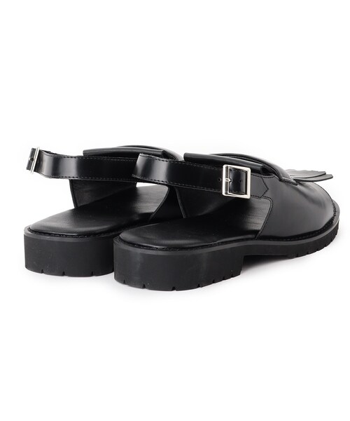 tk.TAKEO KIKUCHI(ティーケータケオキクチ)の「◆キルトタンボリュームソールサンダル(サンダル・メンズ・ブラック・65/75)」の4枚目の写真