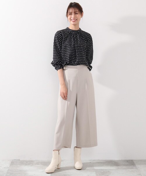 DRESKIP（ドレスキップ）の「◆【洗える】ストレッチサイドDカンワイドパンツ（その他パンツ・レディース・ネイビー/ライトグリーン/ライトベージュ・02/03/04）」の14枚目の写真