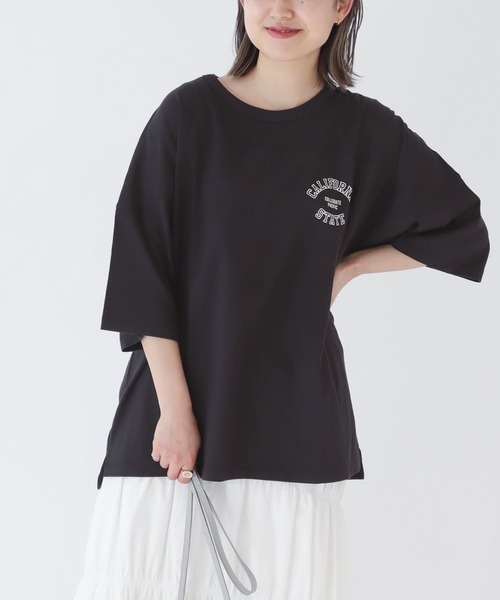 JOURNAL STANDARD relume SELECT(ジャーナルスタンダードレリュームセレクト)の「【Collegiate Pacific】 HALF SLEEVE FOOTBALLT:Tシャツ◆(Tシャツ/カットソー・レディース・ホワイト/ブラック/ベージュ/レッド・FREE)」の8枚目の写真