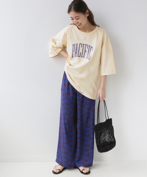 JOURNAL STANDARD relume SELECT(ジャーナルスタンダードレリュームセレクト)の「【Collegiate Pacific】 HALF SLEEVE FOOTBALLT:Tシャツ◆(Tシャツ/カットソー・レディース・ホワイト/ブラック/ベージュ/レッド・FREE)」の11枚目の写真
