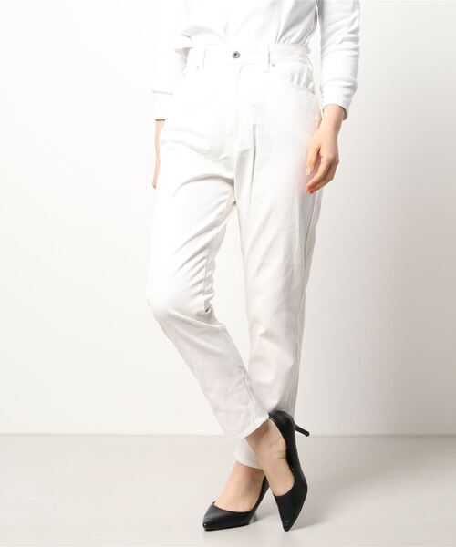 ehka sopo（エヘカソポ）の「ツイルテーパードパンツ（その他パンツ・レディース・ブラック/ベージュ/オフホワイト・ﾌﾘ-）」の6枚目の写真