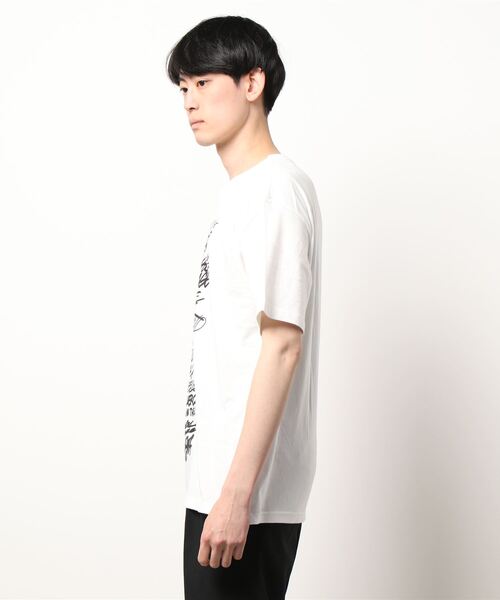 MYne（マイン）の「MYne マイン / Rakugaki Printed T-Shirt 落書きプリントビッグシルエットTシャツ / G08TS033（Tシャツ/カットソー・メンズ・ホワイト/ブラック・MEDIUM/LARGE/SMALL）」の8枚目の写真