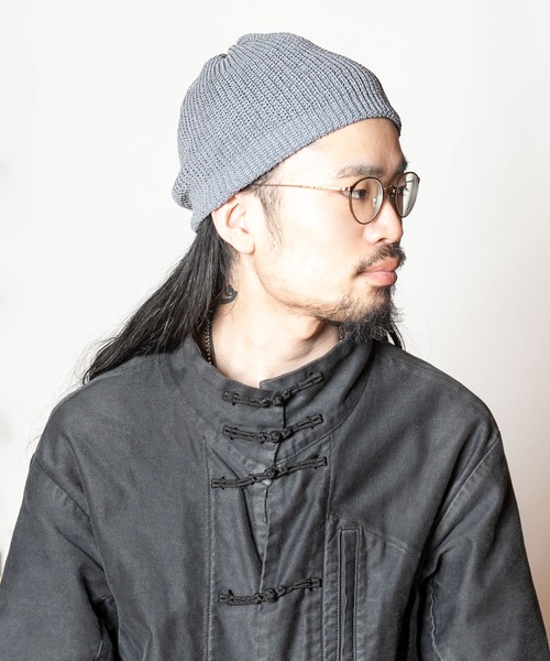 CA4LA(カシラ)の「SORBET SHORT 6(ニットキャップ/ビーニー・メンズ・グレー/ライトベージュ/グリーン/ブラック/サックスブルー・ONESIZE)」の3枚目の写真