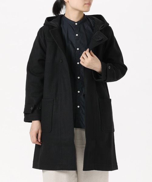 SETTO（セット）の「THOMAS COAT：ダッフルコート（ダッフルコート・レディース・ブラック/カーキブラウン・FREE）」の2枚目の写真