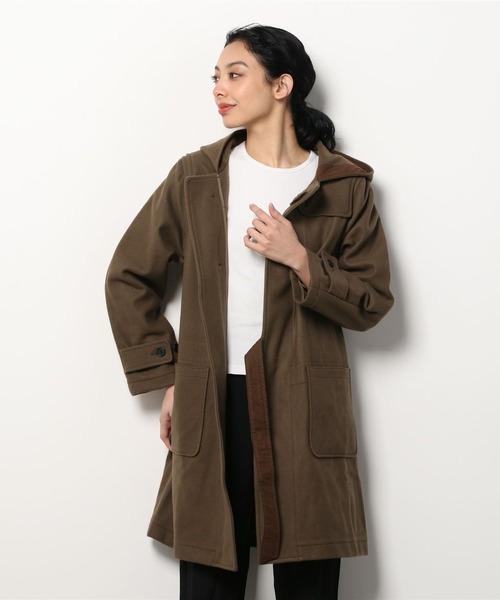 SETTO（セット）の「THOMAS COAT：ダッフルコート（ダッフルコート・レディース・ブラック/カーキブラウン・FREE）」の17枚目の写真