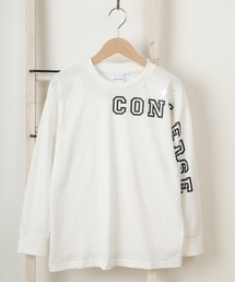 CONVERSE（コンバース）の「【CONVERSE/コンバース】ビッグシルエット 星柄ブランドネーム 袖プリント キッズ長袖リブTシャツ/【140ｃｍ-160ｃｍ】（Tシャツ/カットソー・キッズ）」