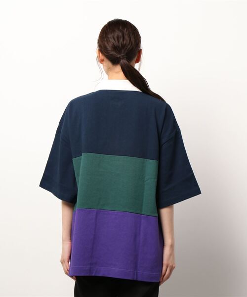 VISION STREET WEAR(ヴィジョンストリートウェア)の「【VISION STREET WEAR】USA COTTON ラガーシャツ(Tシャツ/カットソー・レディース・チャコールグレー/ネイビー/グリーン/ネイビー系1/パープル系1/グリーン系1・MEDIUM/LARGE/X-LARGE)」の8枚目の写真