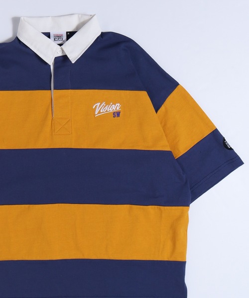 VISION STREET WEAR(ヴィジョンストリートウェア)の「【VISION STREET WEAR】USA COTTON ラガーシャツ(Tシャツ/カットソー・レディース・チャコールグレー/ネイビー/グリーン/ネイビー系1/パープル系1/グリーン系1・MEDIUM/LARGE/X-LARGE)」の5枚目の写真