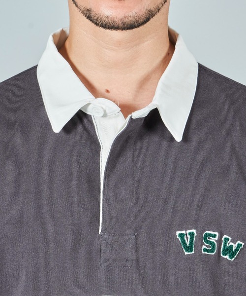 VISION STREET WEAR(ヴィジョンストリートウェア)の「【VISION STREET WEAR】USA COTTON ラガーシャツ(Tシャツ/カットソー・レディース・チャコールグレー/ネイビー/グリーン/ネイビー系1/パープル系1/グリーン系1・MEDIUM/LARGE/X-LARGE)」の19枚目の写真