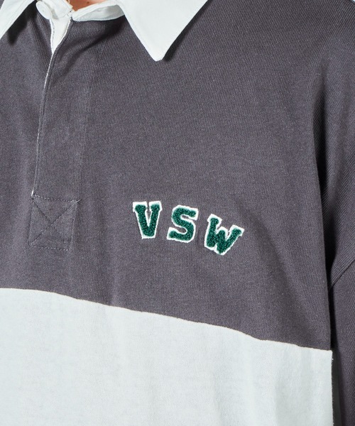 VISION STREET WEAR(ヴィジョンストリートウェア)の「【VISION STREET WEAR】USA COTTON ラガーシャツ(Tシャツ/カットソー・レディース・チャコールグレー/ネイビー/グリーン/ネイビー系1/パープル系1/グリーン系1・MEDIUM/LARGE/X-LARGE)」の18枚目の写真