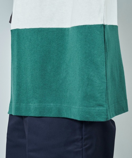 VISION STREET WEAR(ヴィジョンストリートウェア)の「【VISION STREET WEAR】USA COTTON ラガーシャツ(Tシャツ/カットソー・レディース・チャコールグレー/ネイビー/グリーン/ネイビー系1/パープル系1/グリーン系1・MEDIUM/LARGE/X-LARGE)」の16枚目の写真