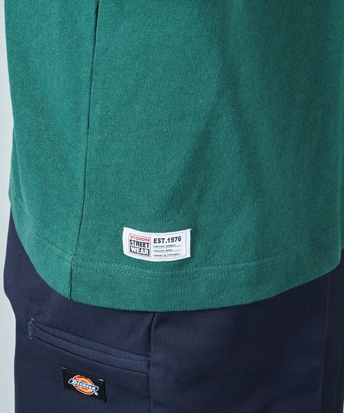VISION STREET WEAR(ヴィジョンストリートウェア)の「【VISION STREET WEAR】USA COTTON ラガーシャツ(Tシャツ/カットソー・レディース・チャコールグレー/ネイビー/グリーン/ネイビー系1/パープル系1/グリーン系1・MEDIUM/LARGE/X-LARGE)」の15枚目の写真