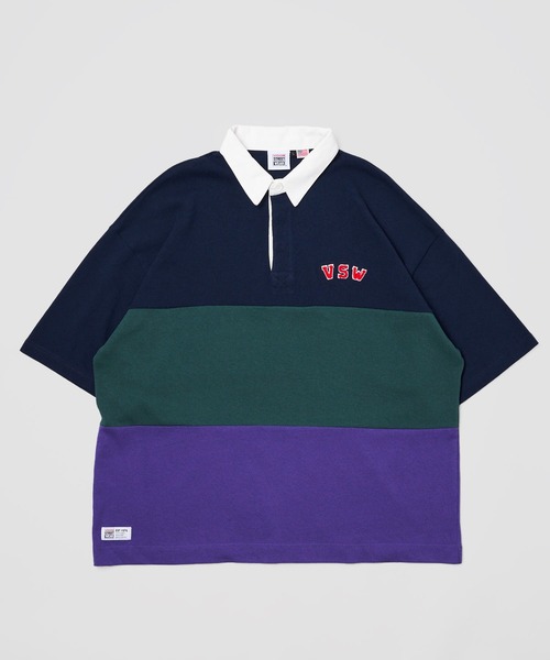 VISION STREET WEAR(ヴィジョンストリートウェア)の「【VISION STREET WEAR】USA COTTON ラガーシャツ(Tシャツ/カットソー・レディース・チャコールグレー/ネイビー/グリーン/ネイビー系1/パープル系1/グリーン系1・MEDIUM/LARGE/X-LARGE)」の10枚目の写真