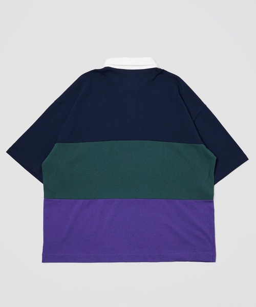 VISION STREET WEAR(ヴィジョンストリートウェア)の「【VISION STREET WEAR】USA COTTON ラガーシャツ(Tシャツ/カットソー・レディース・チャコールグレー/ネイビー/グリーン/ネイビー系1/パープル系1/グリーン系1・MEDIUM/LARGE/X-LARGE)」の9枚目の写真