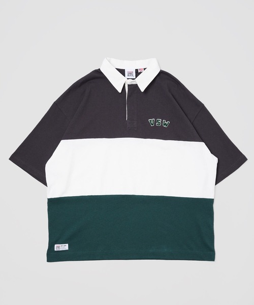 VISION STREET WEAR(ヴィジョンストリートウェア)の「【VISION STREET WEAR】USA COTTON ラガーシャツ(Tシャツ/カットソー・レディース・チャコールグレー/ネイビー/グリーン/ネイビー系1/パープル系1/グリーン系1・MEDIUM/LARGE/X-LARGE)」の14枚目の写真