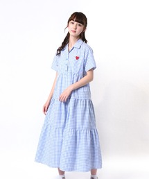 MILK プティ♡ワンピ 〈サックス〉ロングシャツワンピース ミルク MILK プティ♡ワンピ 〈サックス〉ロングシャツワンピース