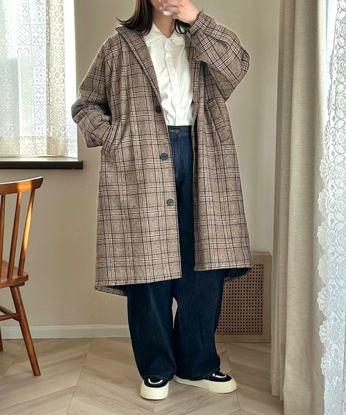 Cham.（チャム）の「丸襟ブラウス（シャツ/ブラウス・レディース・ホワイト/ブラウン・F）」の15枚目の写真