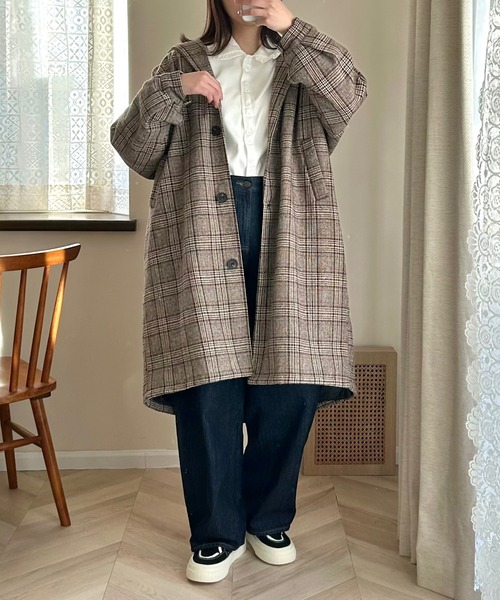 Cham.（チャム）の「丸襟ブラウス（シャツ/ブラウス・レディース・ホワイト/ブラウン・F）」の16枚目の写真