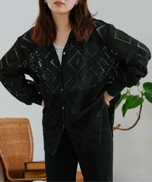 CPCM | 四角レース襟付きビッグシャツ(シャツ/ブラウス)