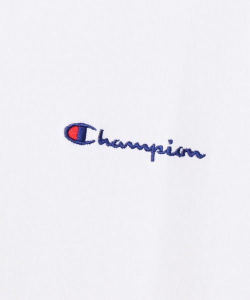 Champion(チャンピオン)の「【Champion/チャンピオン】レディース ショートスリーブVネックTシャツ(Tシャツ/カットソー・レディース・スカイブルー/グレー/ブラック/スモーキーグリーン系1/サンドベージュ/ホワイト・MEDIUM/LARGE)」の9枚目の写真