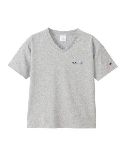 Champion(チャンピオン)の「【Champion/チャンピオン】レディース ショートスリーブVネックTシャツ(Tシャツ/カットソー・レディース・スカイブルー/グレー/ブラック/スモーキーグリーン系1/サンドベージュ/ホワイト・MEDIUM/LARGE)」の15枚目の写真