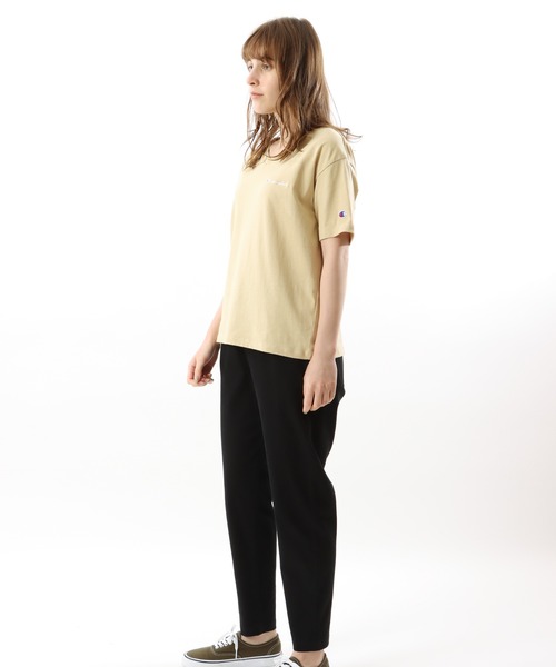 Champion(チャンピオン)の「【Champion/チャンピオン】レディース ショートスリーブVネックTシャツ(Tシャツ/カットソー・レディース・スカイブルー/グレー/ブラック/スモーキーグリーン系1/サンドベージュ/ホワイト・MEDIUM/LARGE)」の20枚目の写真