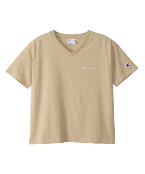 Champion(チャンピオン)の「【Champion/チャンピオン】レディース ショートスリーブVネックTシャツ(Tシャツ/カットソー・レディース・スカイブルー/グレー/ブラック/スモーキーグリーン系1/サンドベージュ/ホワイト・MEDIUM/LARGE)」の17枚目の写真