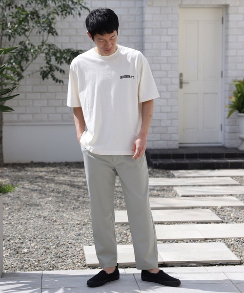 LAKOLE（ラコレ）の「【PARK】ピグメント刺繍Tシャツ / 274816（Tシャツ/カットソー・メンズ・ホワイト/ピンク/ロイヤルブルー/チャコール・MEDIUM/LARGE/X-LARGE）」の9枚目の写真