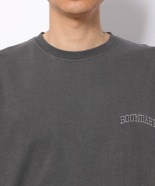 LAKOLE（ラコレ）の「【PARK】ピグメント刺繍Tシャツ / 274816（Tシャツ/カットソー・メンズ・ホワイト/ピンク/ロイヤルブルー/チャコール・MEDIUM/LARGE/X-LARGE）」の7枚目の写真