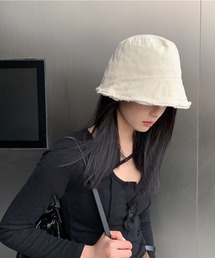me+em select | 【 8色展開 】フリンジカラーバケットハット【サイズ調節可／裏地付】(ハット)