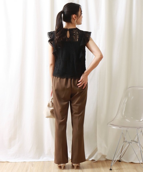 libelle more(リベル モア)の「フリルスリーブレースブラウス(シャツ/ブラウス・レディース・ラベンダー/ブラック/ライトブルー/オフホワイト・L/M)」の20枚目の写真