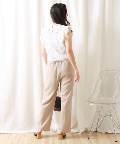 libelle more(リベル モア)の「フリルスリーブレースブラウス(シャツ/ブラウス・レディース・ラベンダー/ブラック/ライトブルー/オフホワイト・L/M)」の13枚目の写真