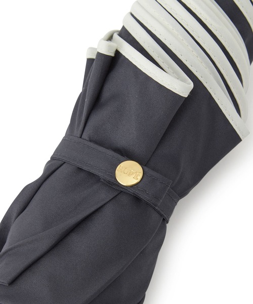 【晴雨兼用】バンブーハンドルバイカラーコンパクトアンブレラ折りたたみ傘