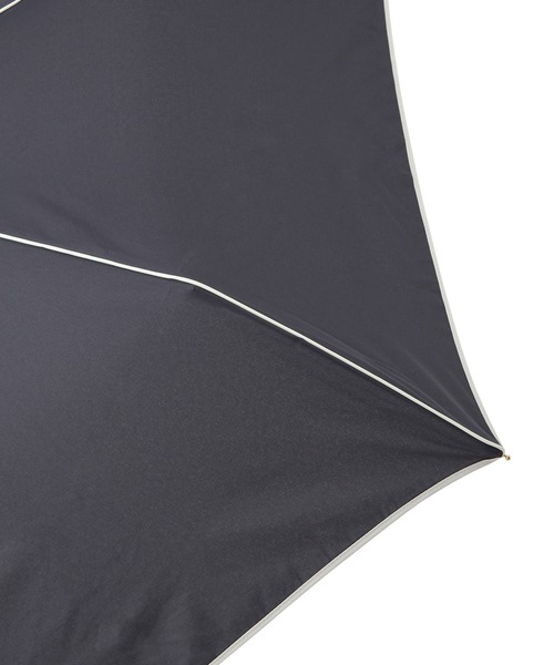 【晴雨兼用】バンブーハンドルバイカラーコンパクトアンブレラ折りたたみ傘